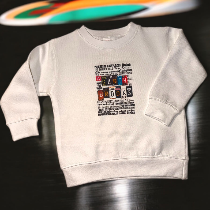 Garth Brooks - White Fleece Sweatshirt - 2T