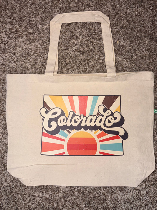 Colorado - Recycled Canvas Tote Bag