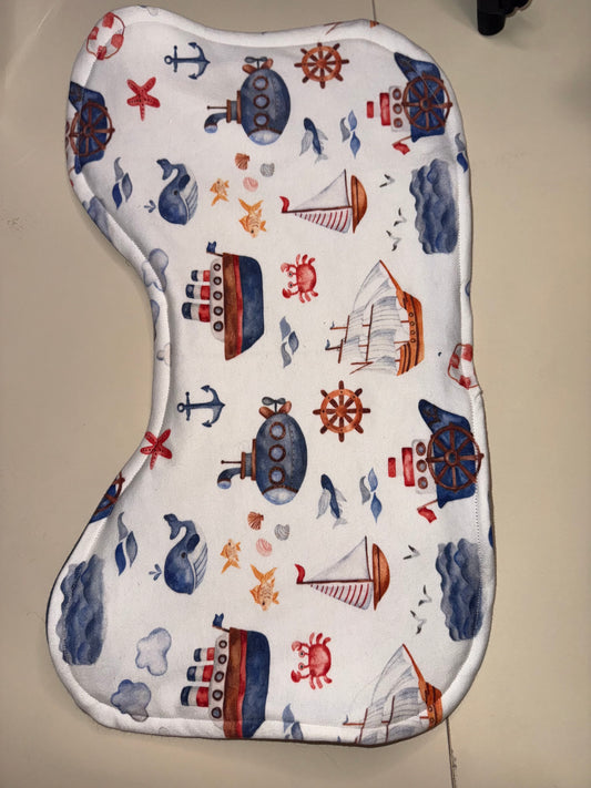 Nautical Burp Cloth