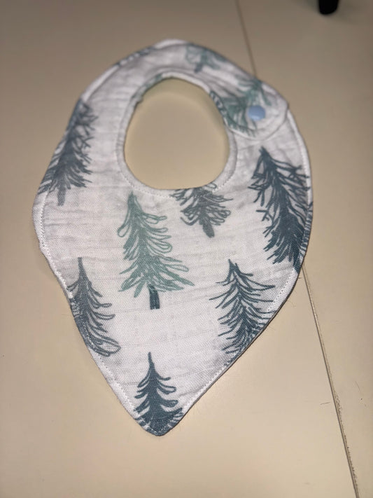 Scribbled Forest Bib