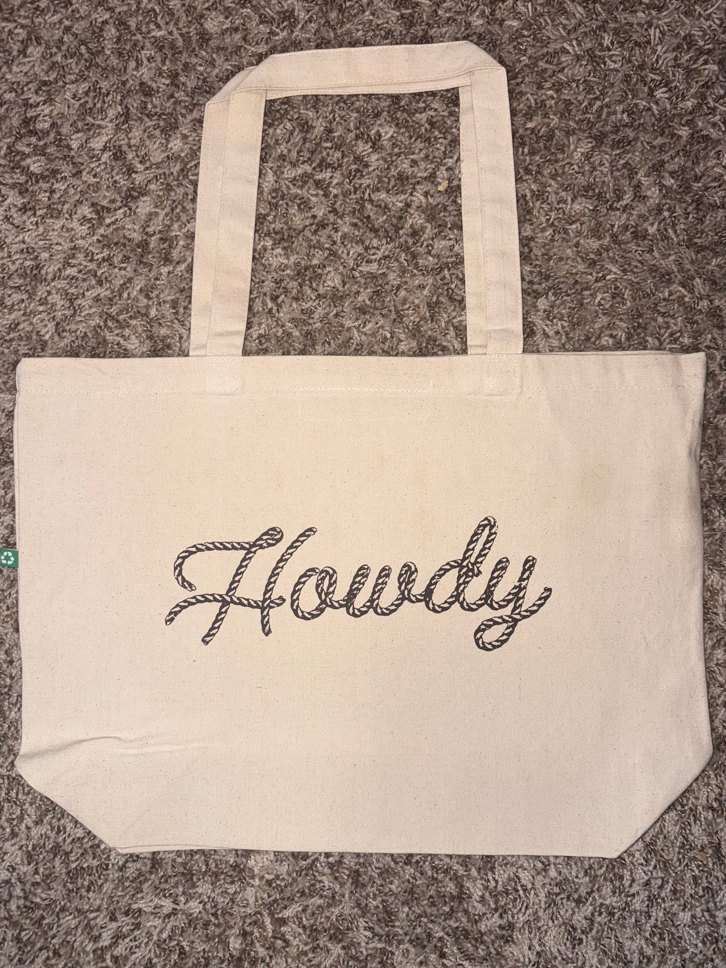 Howdy, Dancing Skeletons - Recycled Canvas Tote Bag