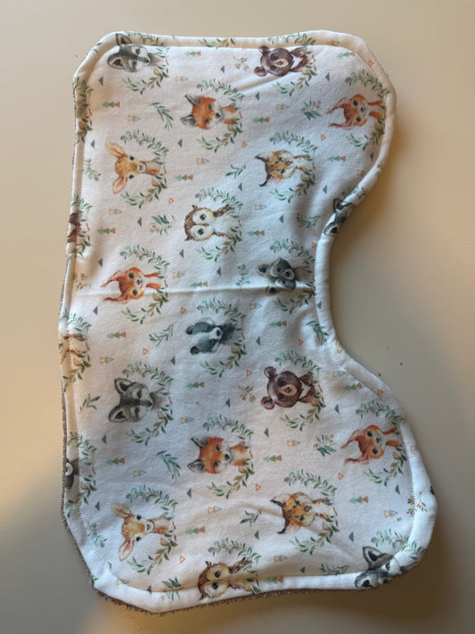 Forest Animals Burp Cloth